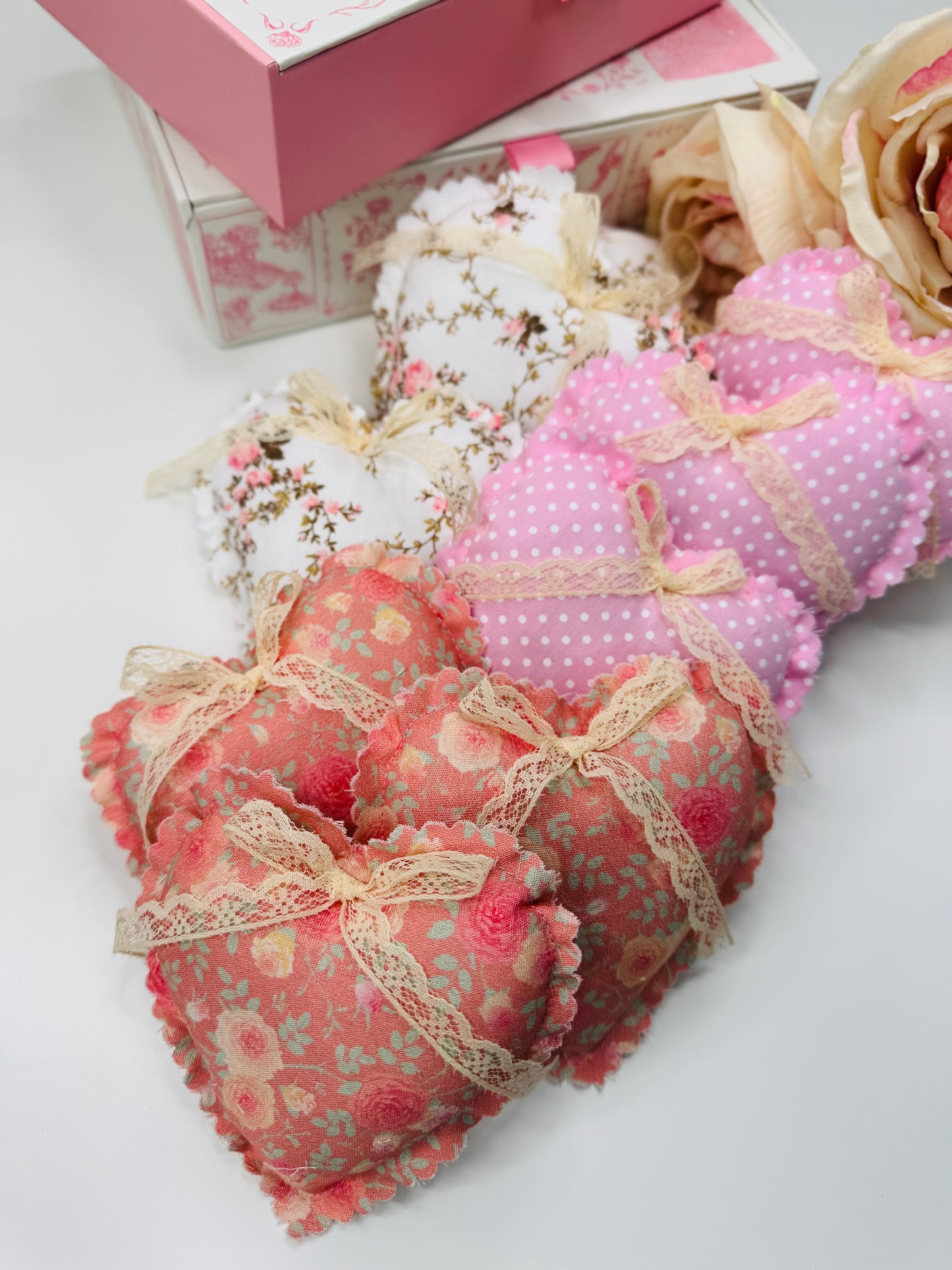 Handmade heart sachet