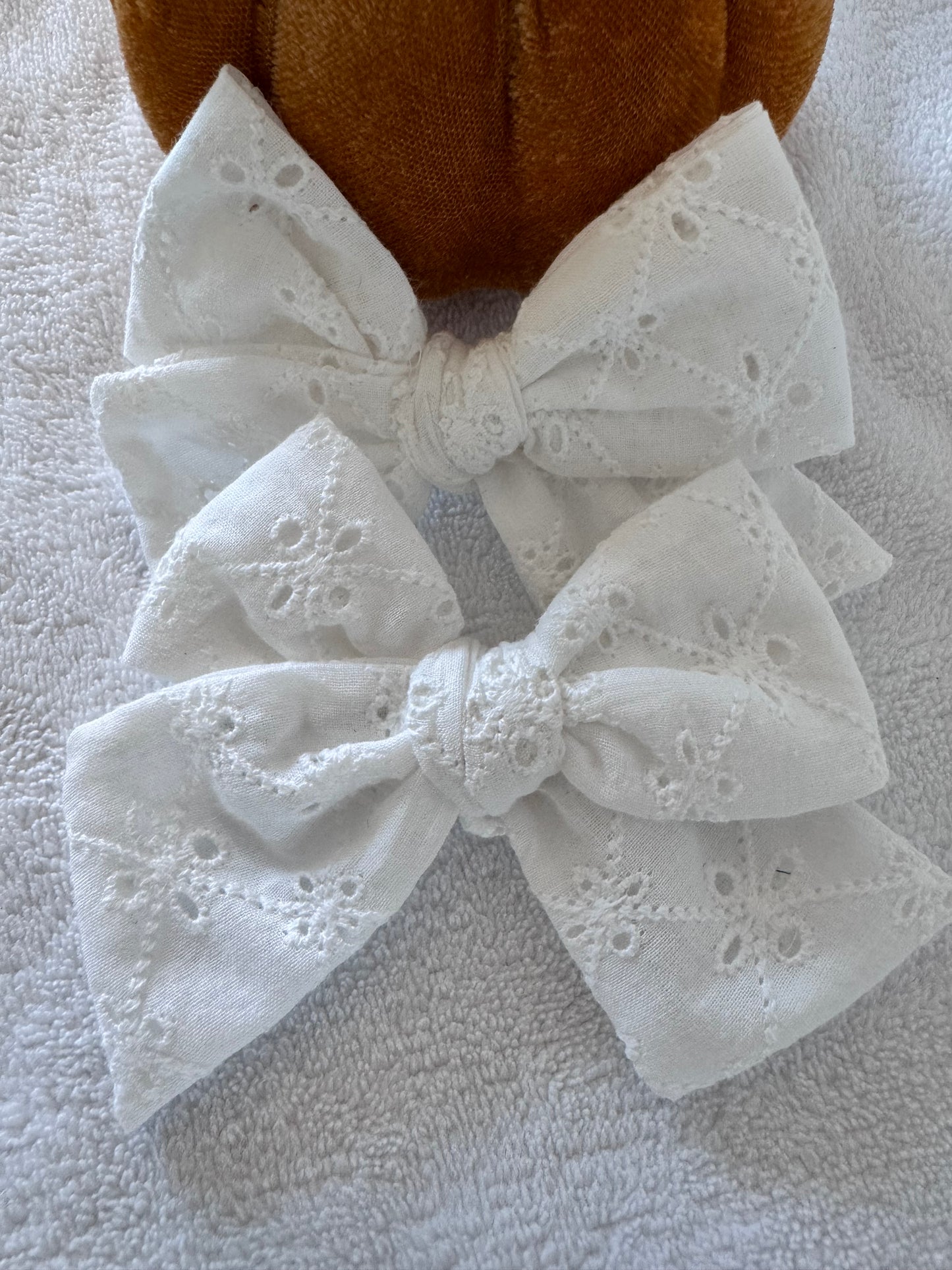 Classic white bow