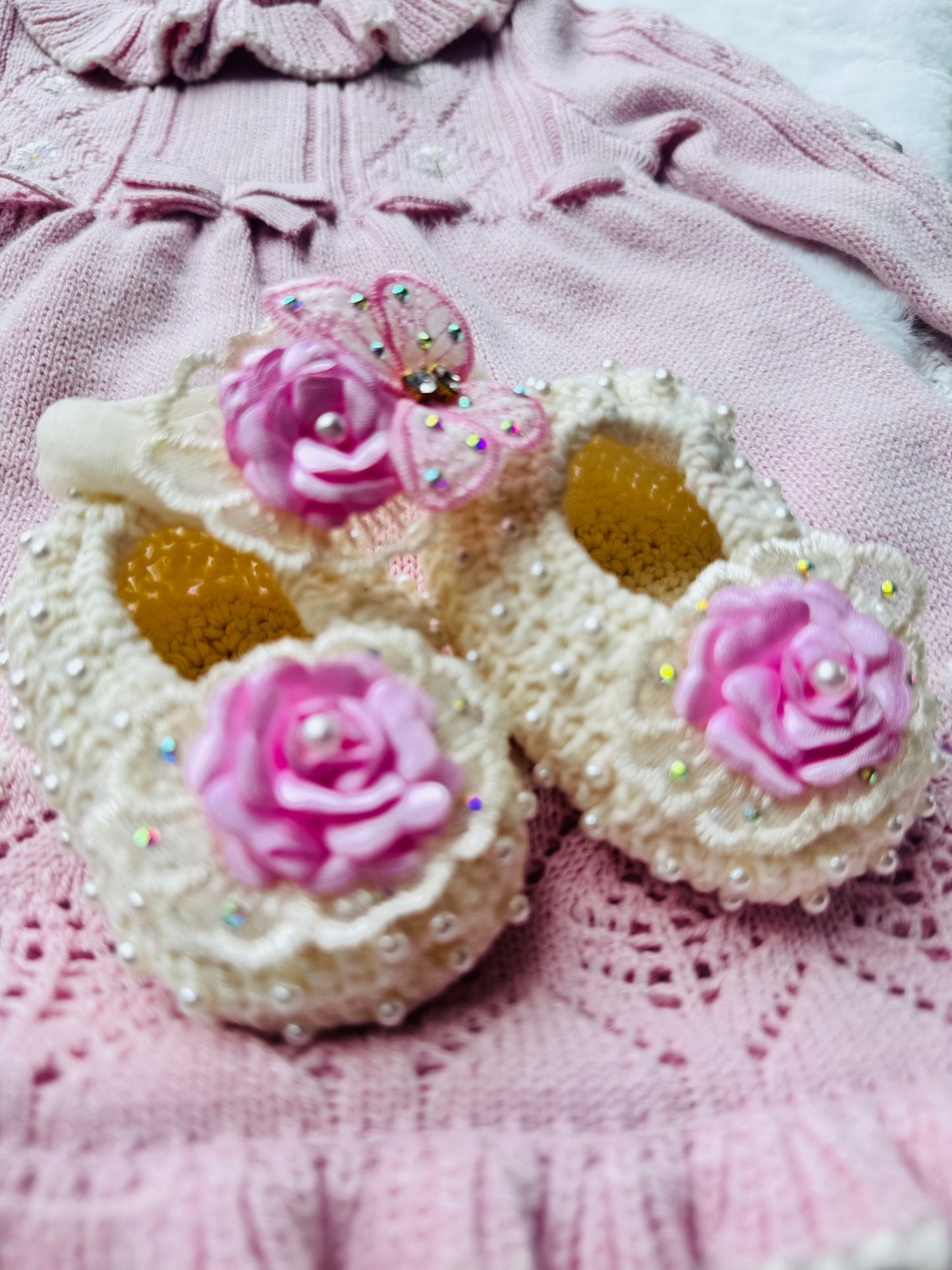 Baby shoes and headband