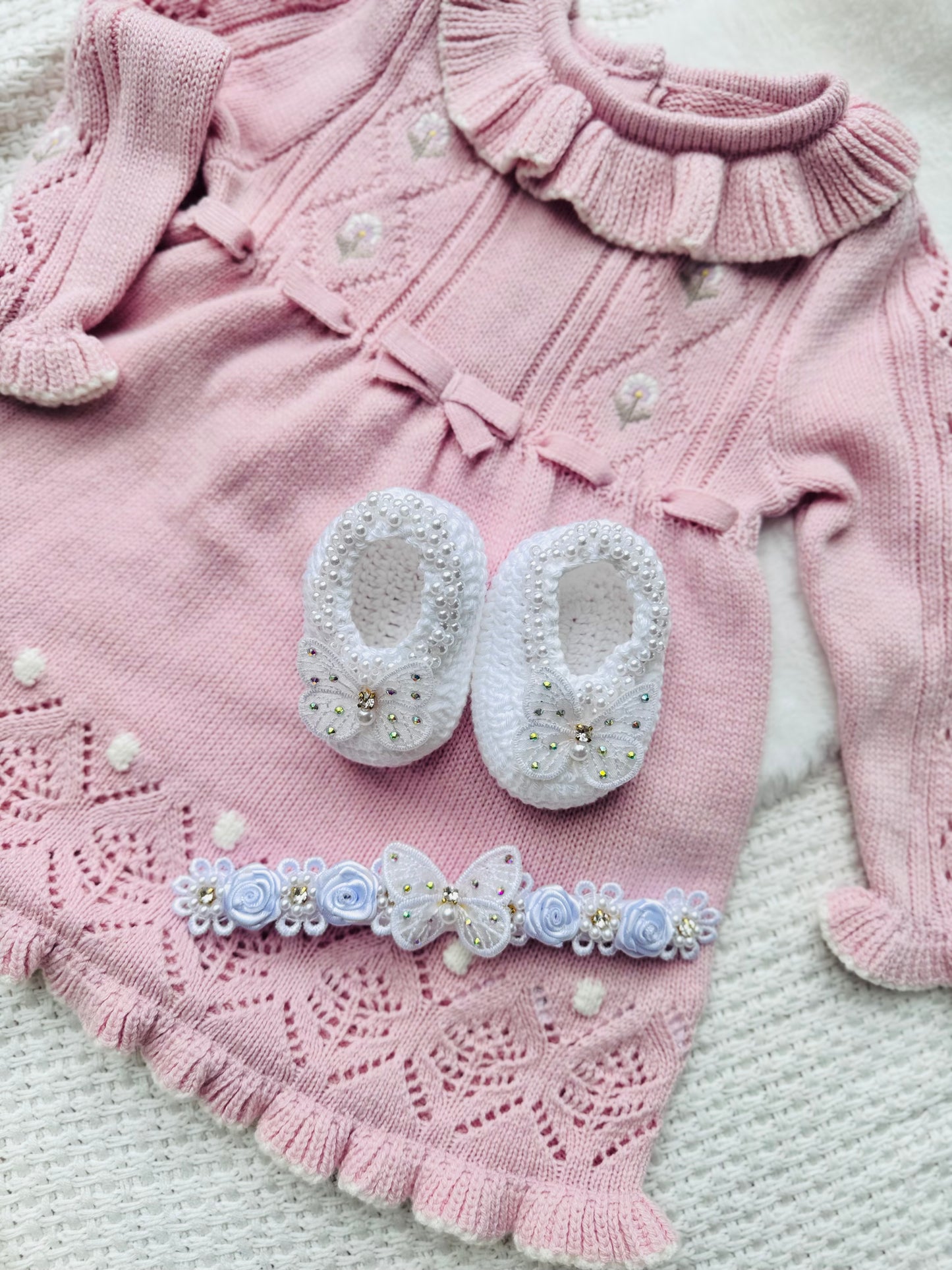 Baby shoes and headband