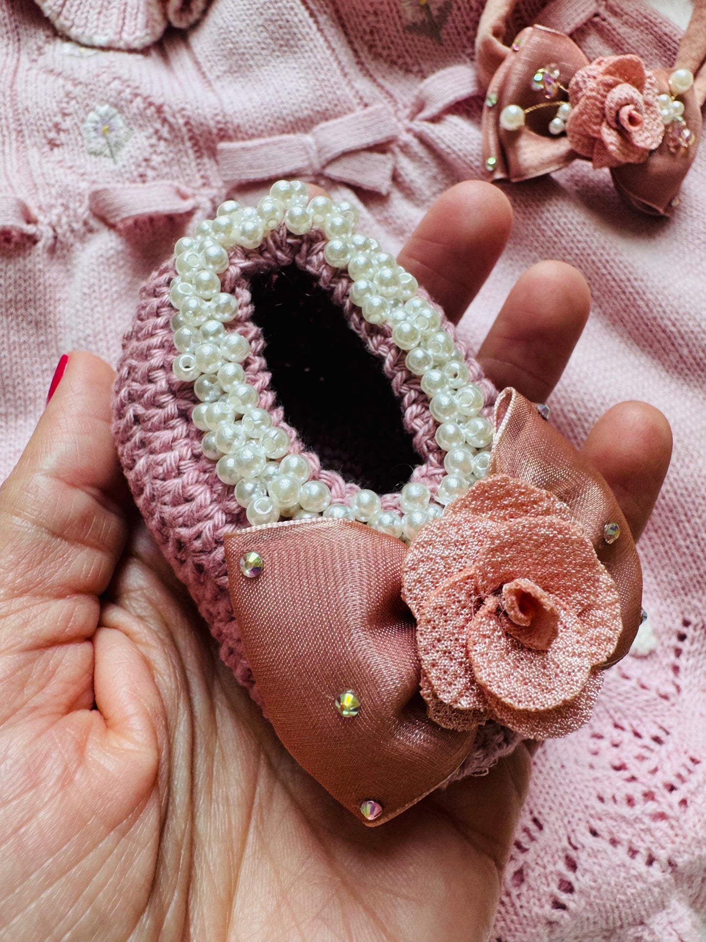 Baby shoes and headbands