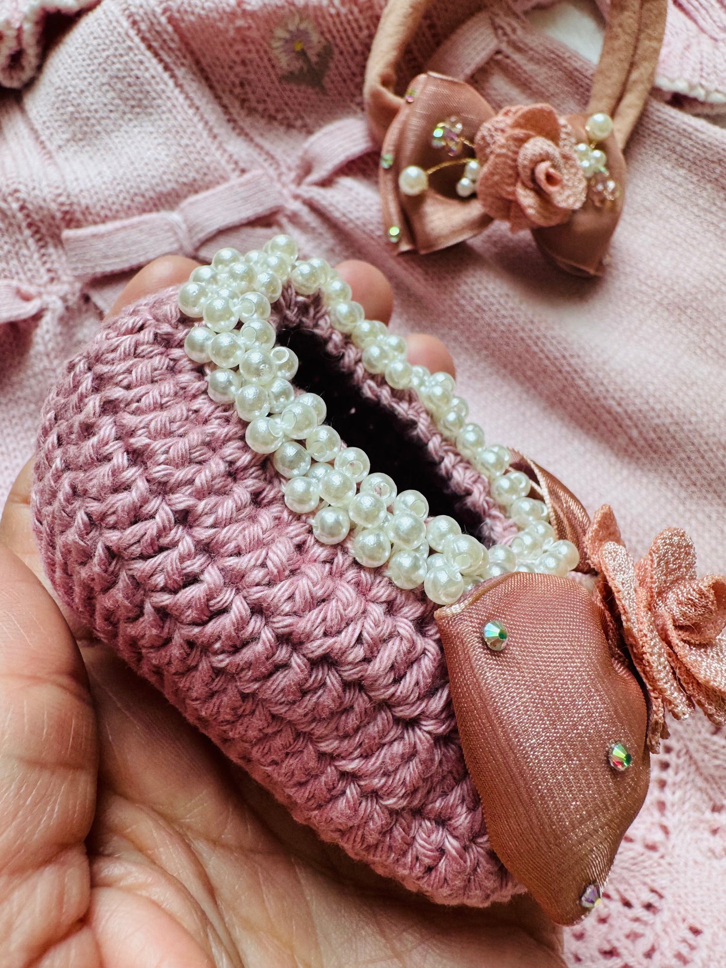 Baby shoes and headbands