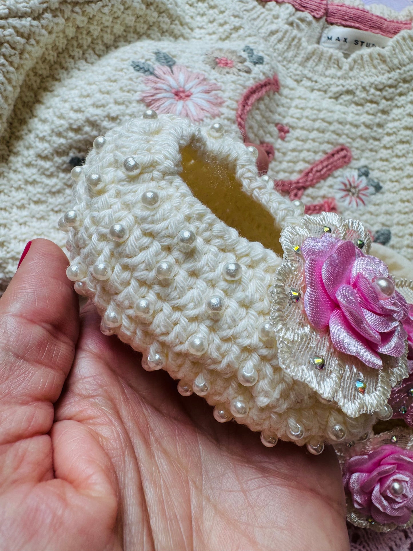 Baby shoes and headband
