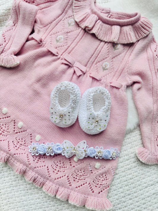 Baby shoes and headband