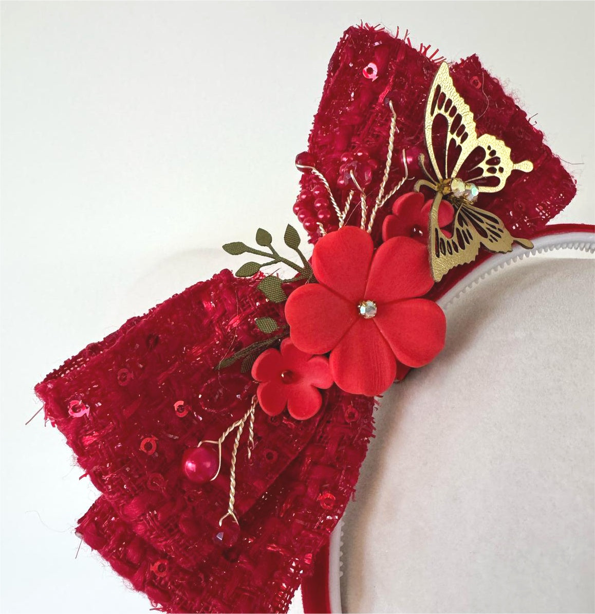 Ayla Red Headband